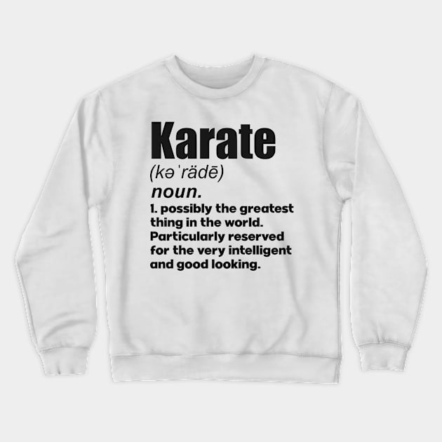 Karate girl coach gift. Perfect present for mother dad friend him or her Crewneck Sweatshirt by SerenityByAlex